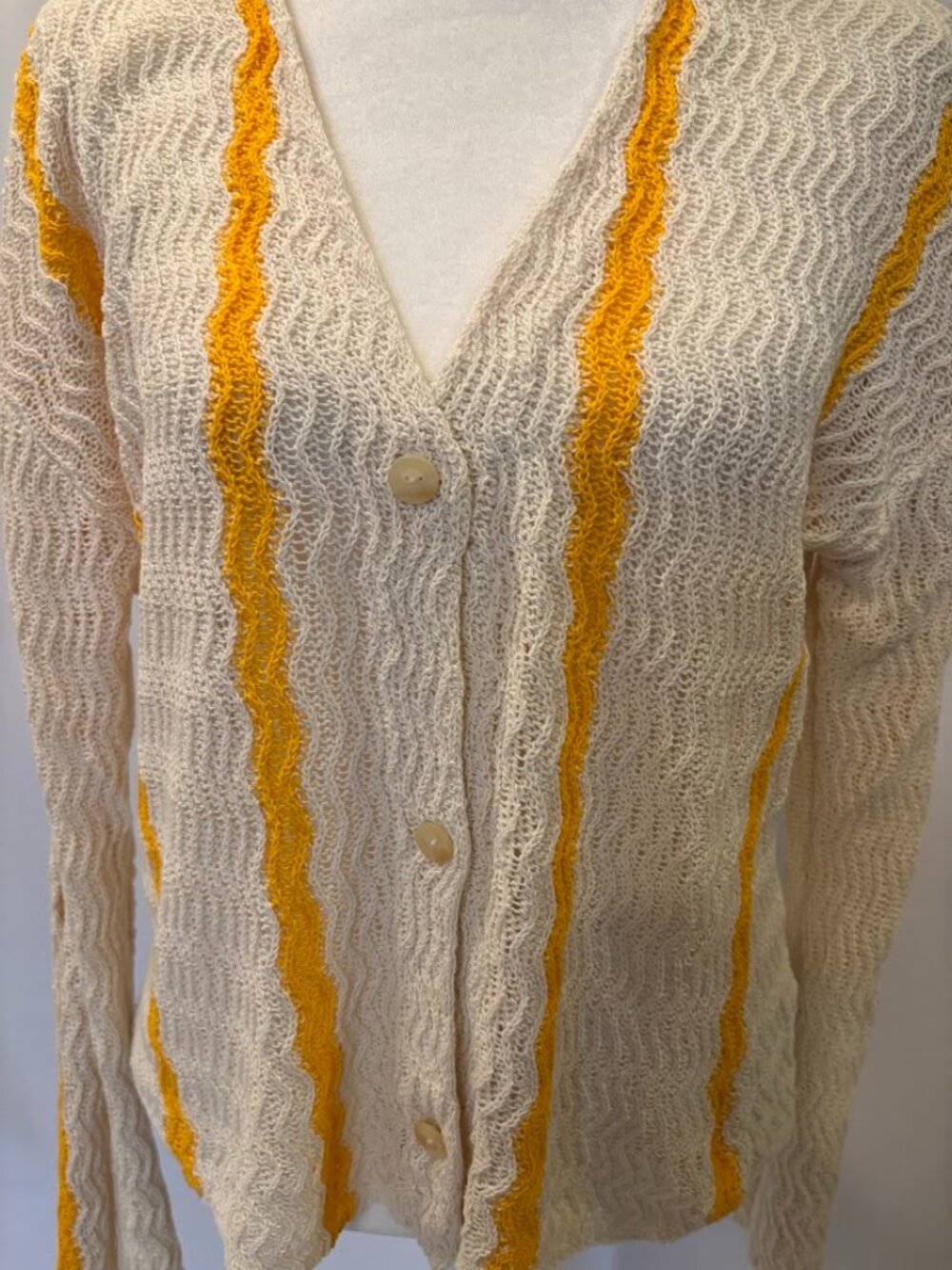 H&M Matching crochet set (Cotton) Cream/Yellow Color - Size Large - Picture 4 of 15